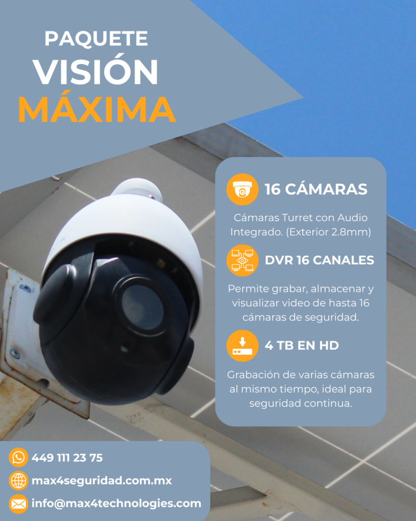 Sistemas de Videovigilancia_Paquete Vision Maxima